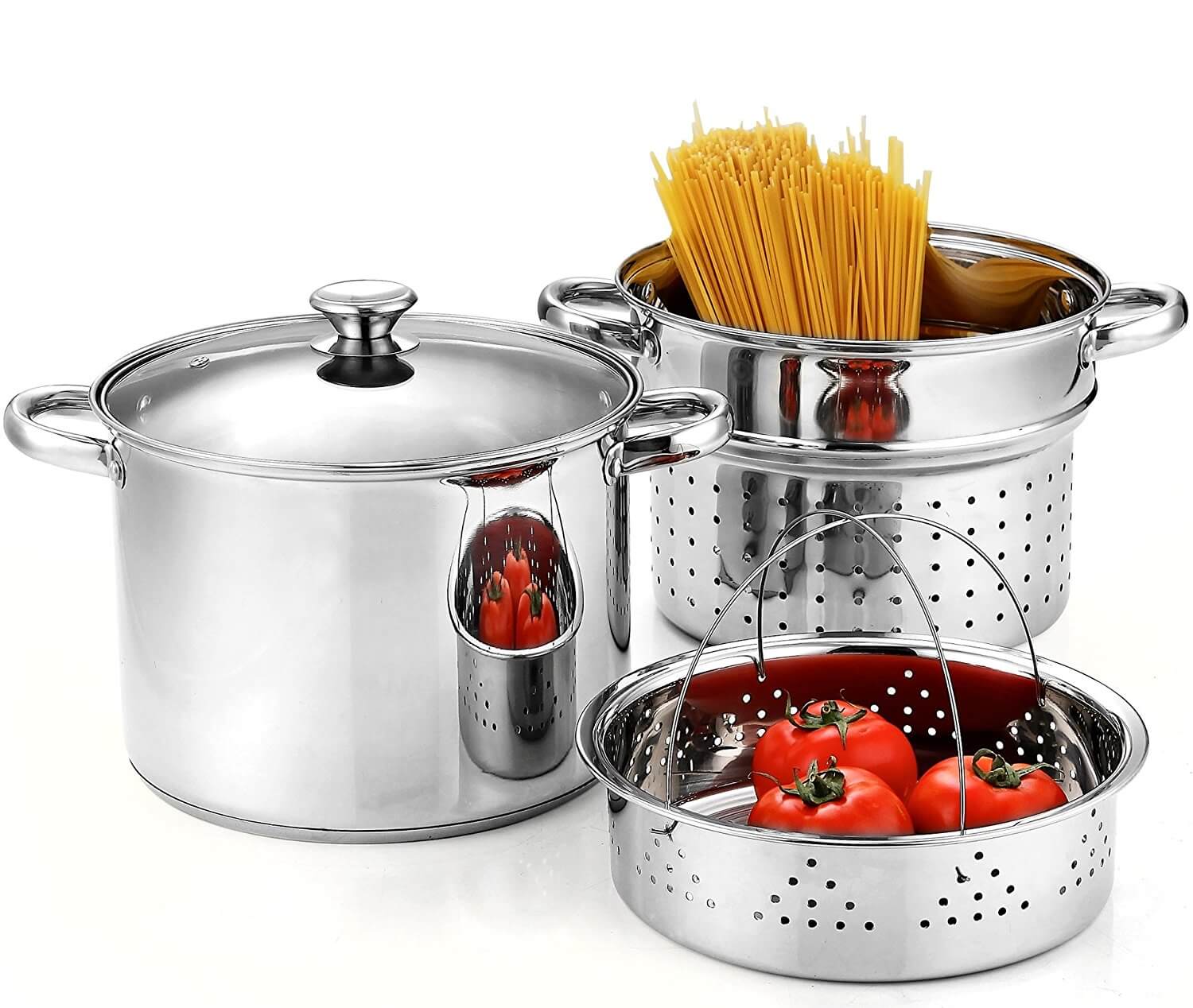 Cook N Home Pasta Cooker Steamer Multipots