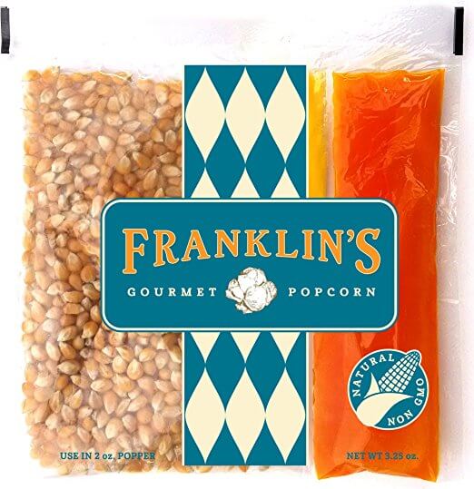 Franklin's Gourmet Movie Theater Popcorn