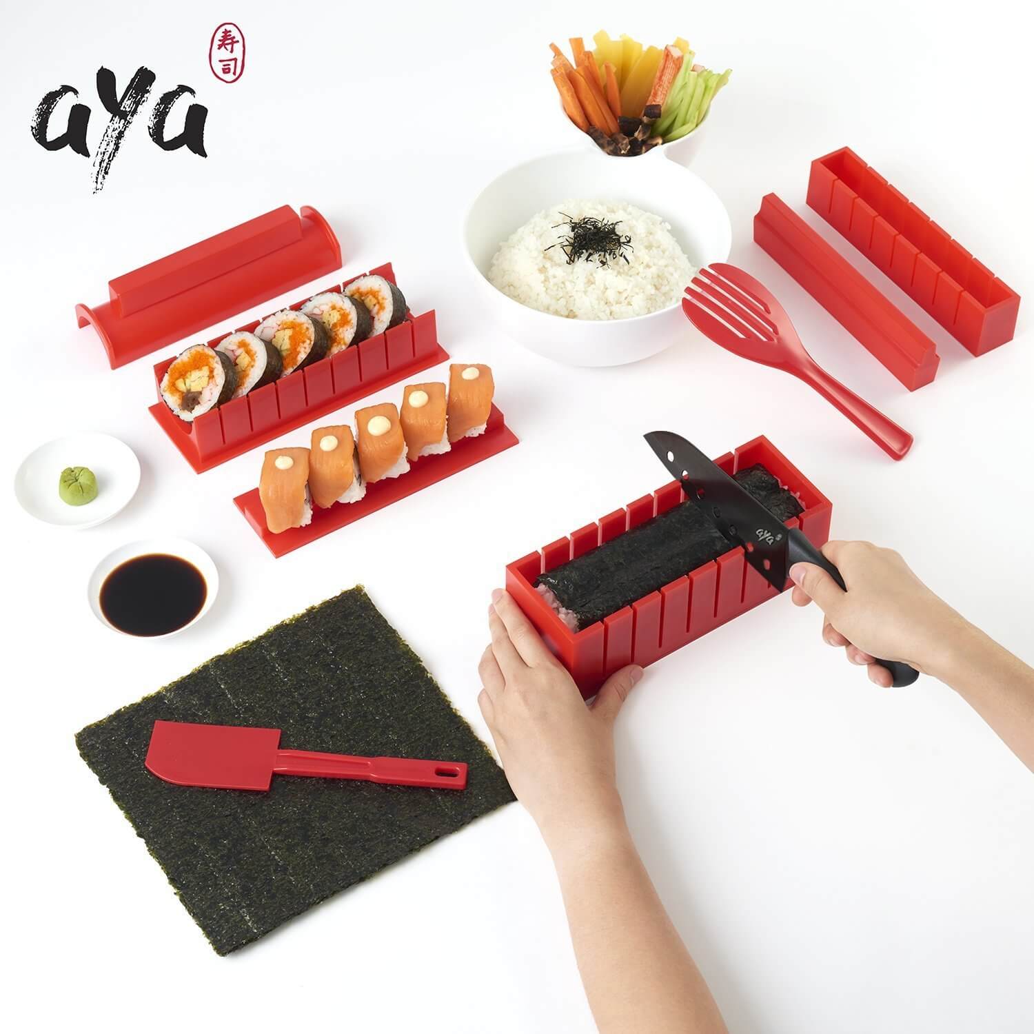 Instructions and eBook Included Sushi Making Kit Easy Maker for Both Beginners and More Experienced Sushi Lovers 