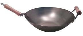 14 Inches Carbon Steel Wok with Helper Handle