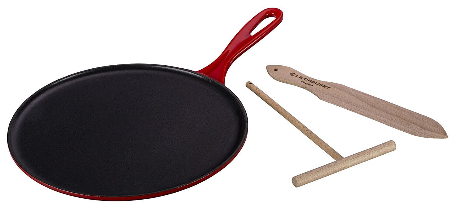 Le Creuset Enameled Cast-Iron 10-2/3-Inch Crepe Pan
