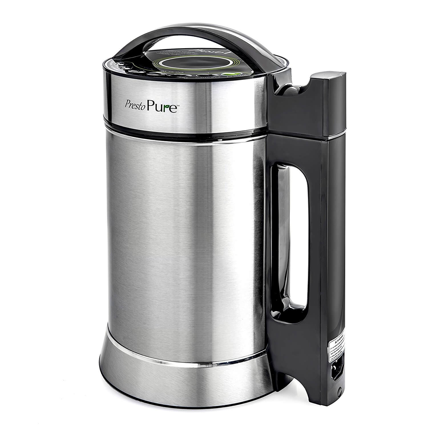 Presto Pure IAE15 - 1.9 Liter Automatic Hot Soy Milk (Almond, Rice, Quinoa Milk) Soup, Porridge & Cold Juice Maker - 2 Layer Stainless Steel