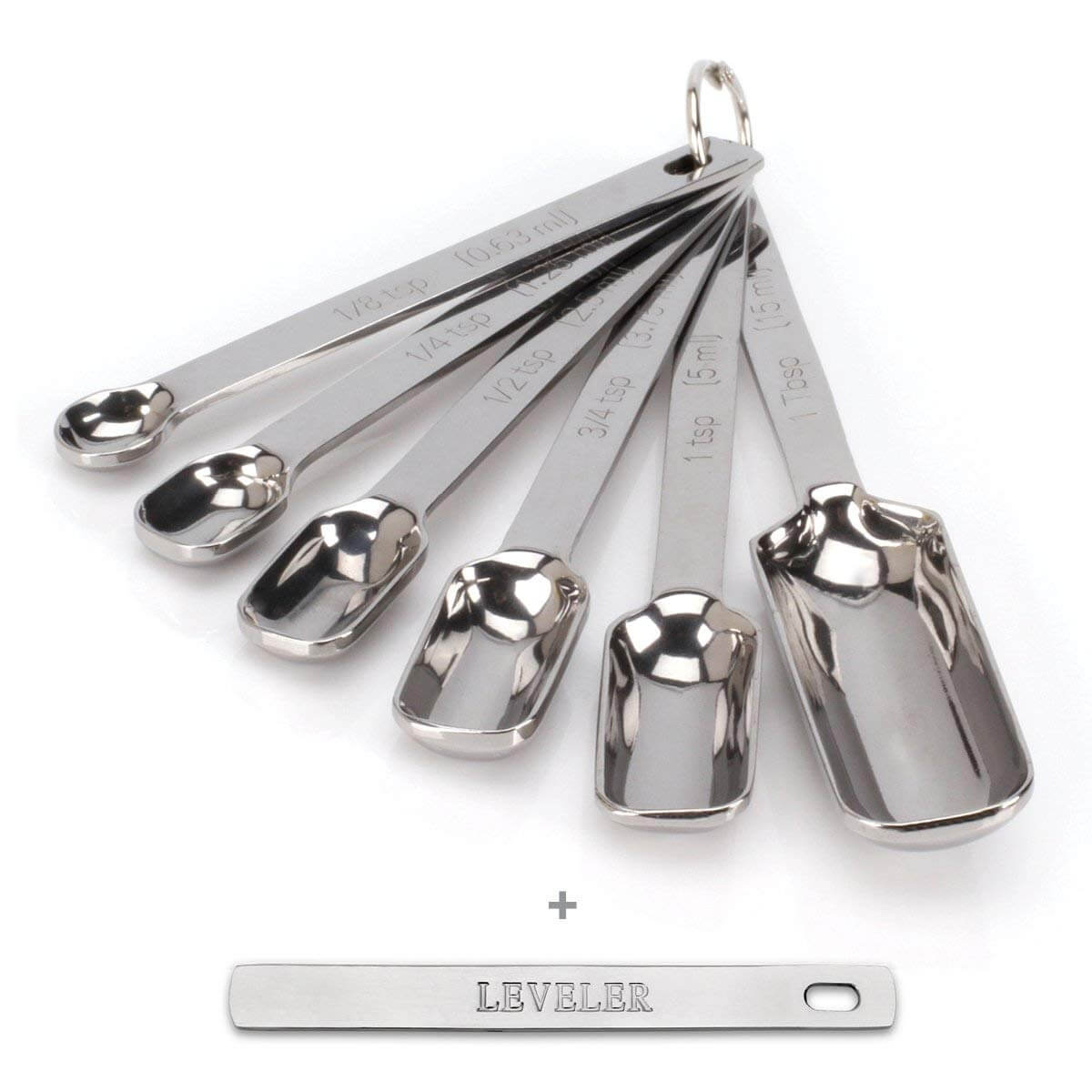 2LB Depot Premium 18 8 Stainless Steel Measuring Spoons