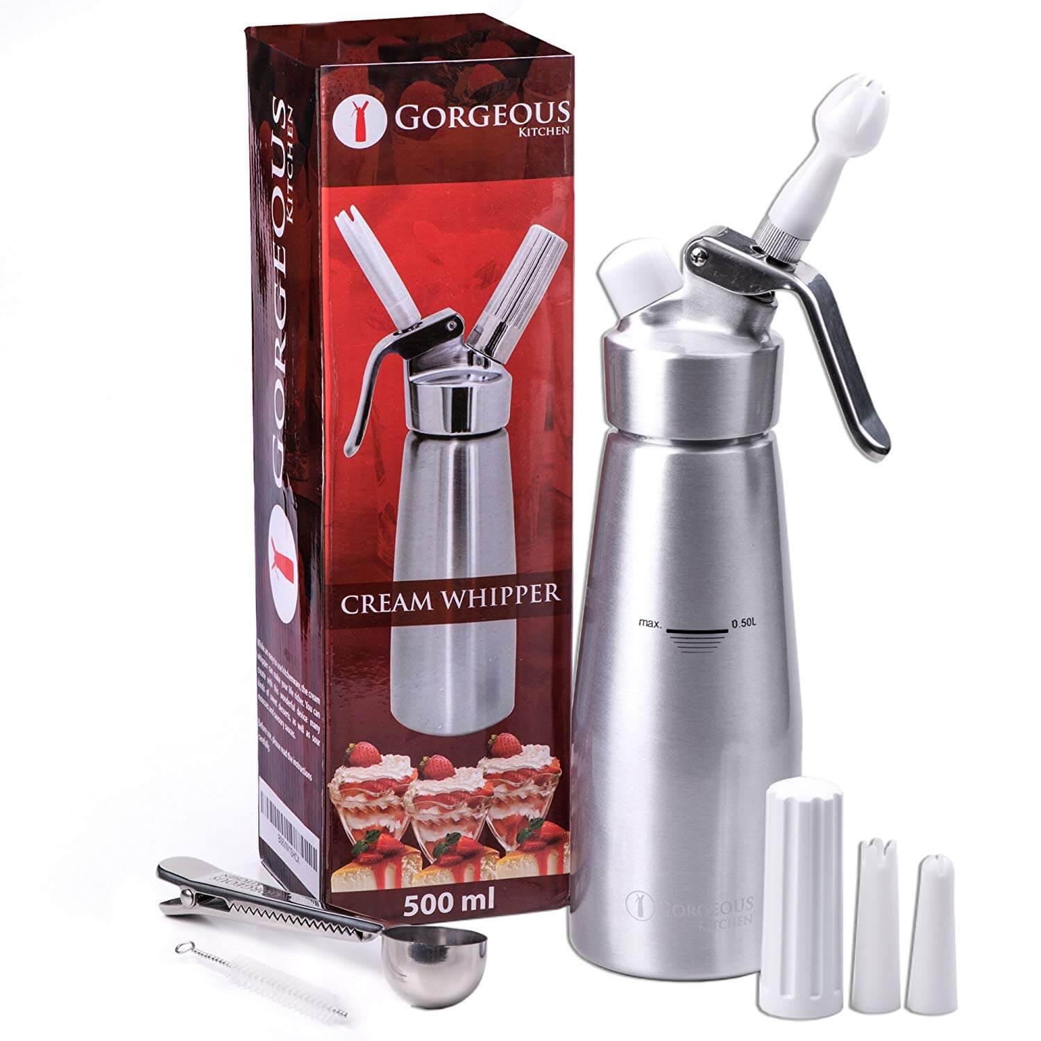 Gorgeous Kitchen professional whipped cream dispenser