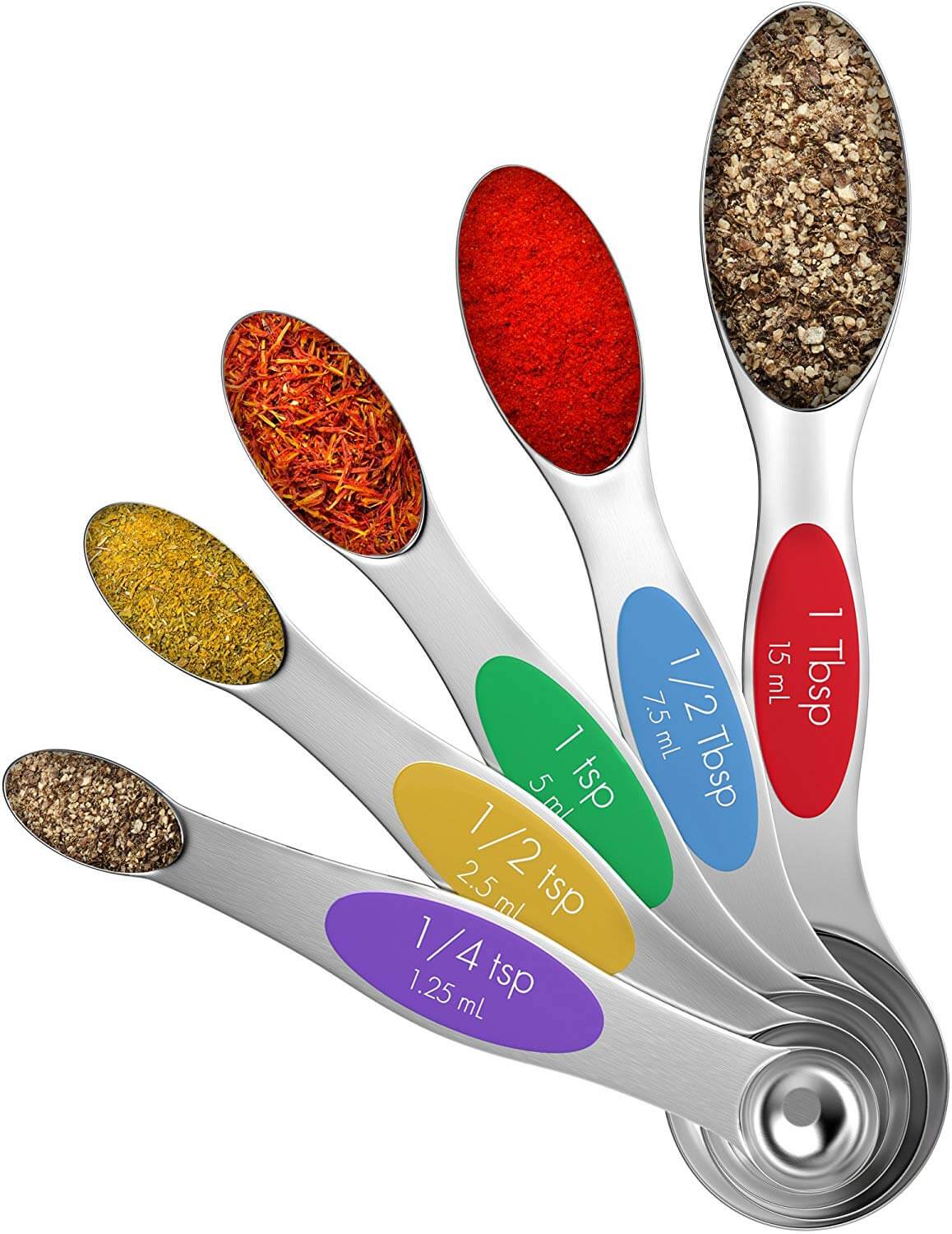 Vremi Magnetic Stainless Steel Measuring Spoons
