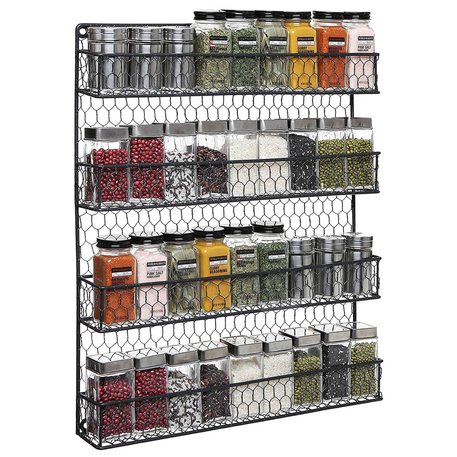 MyGift Country Rustic Chicken Wire Storage Organizer
