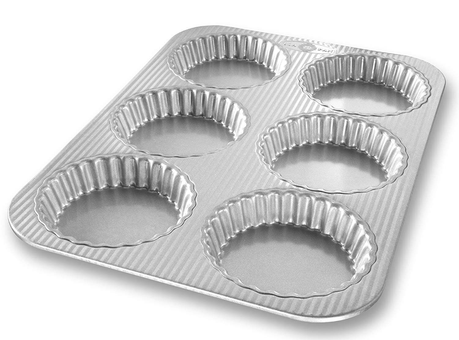 USA Pan Bakeware Aluminized Steel Mini Fluted Tart Pan