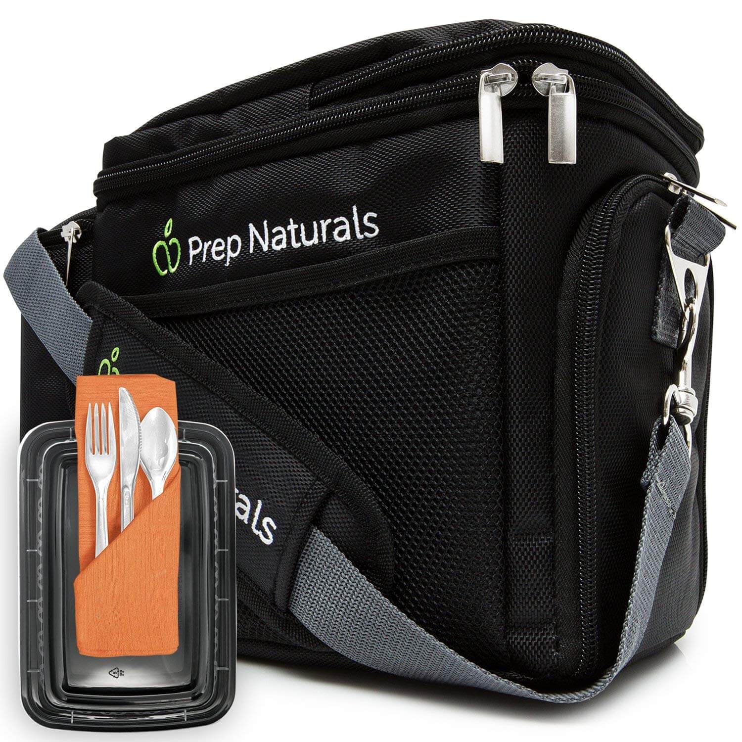 Prep Naturals Meal Prep Bag with Meal Prep Containers