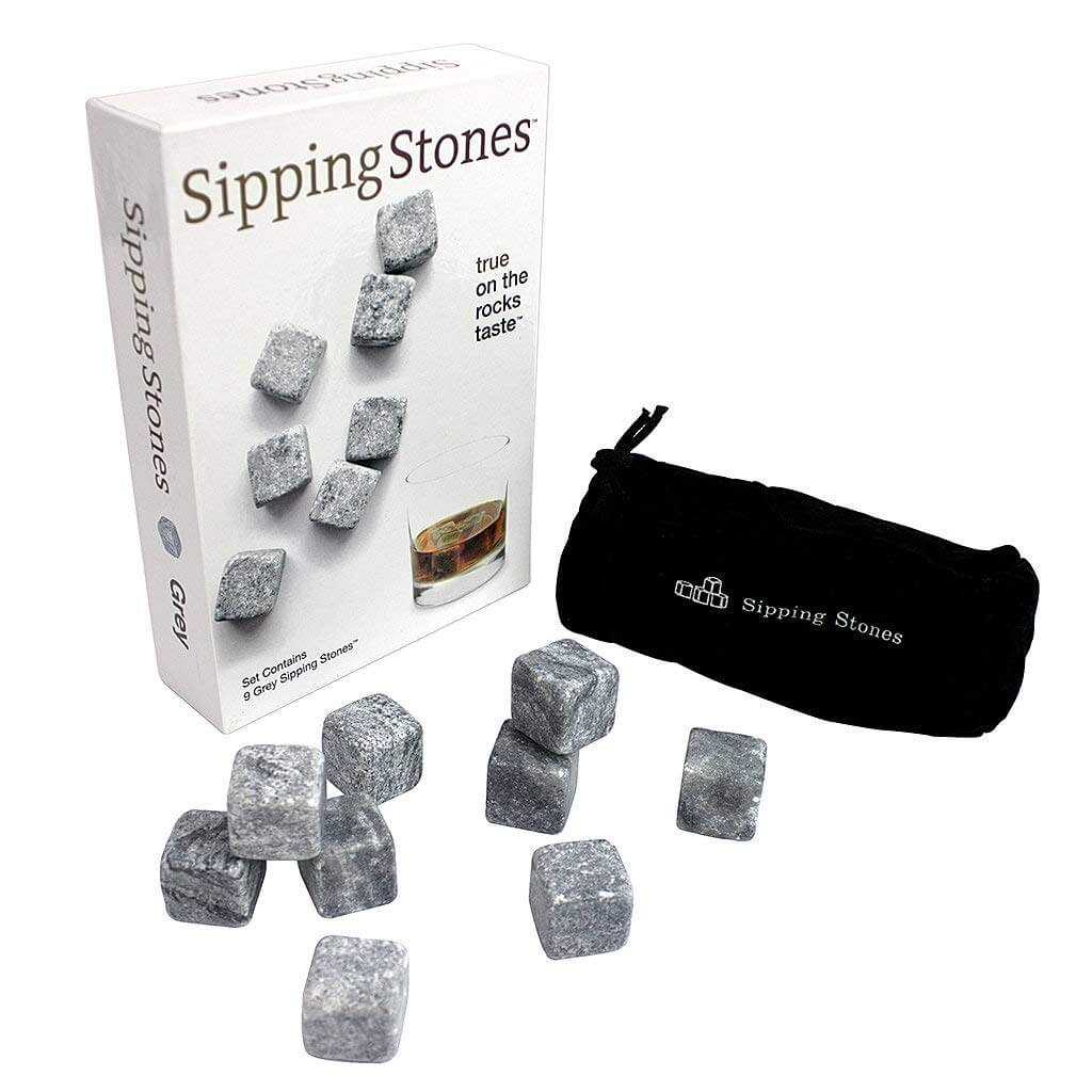 Sipping Stones Grey Whiskey Chilling Rocks
