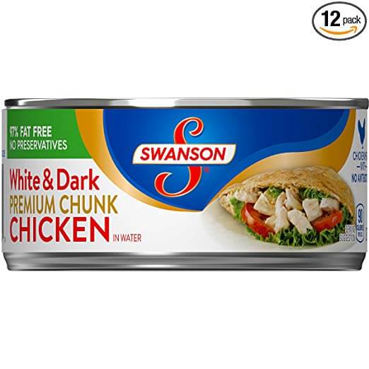Swanson White & Dark Premium Chunk Chicken