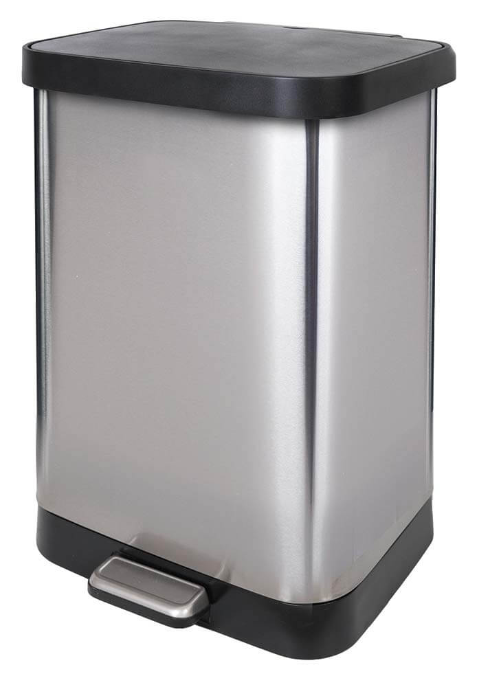 GLAD GLD-74506 13 Gallon Stainless Steel Trash Can
