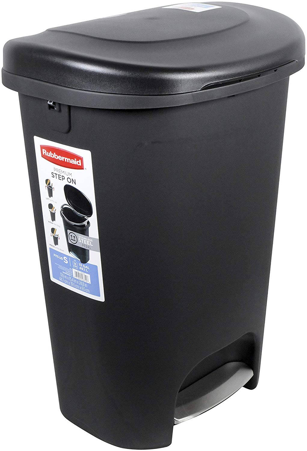 Rubbermaid Step On 13 Gallon Trash Can