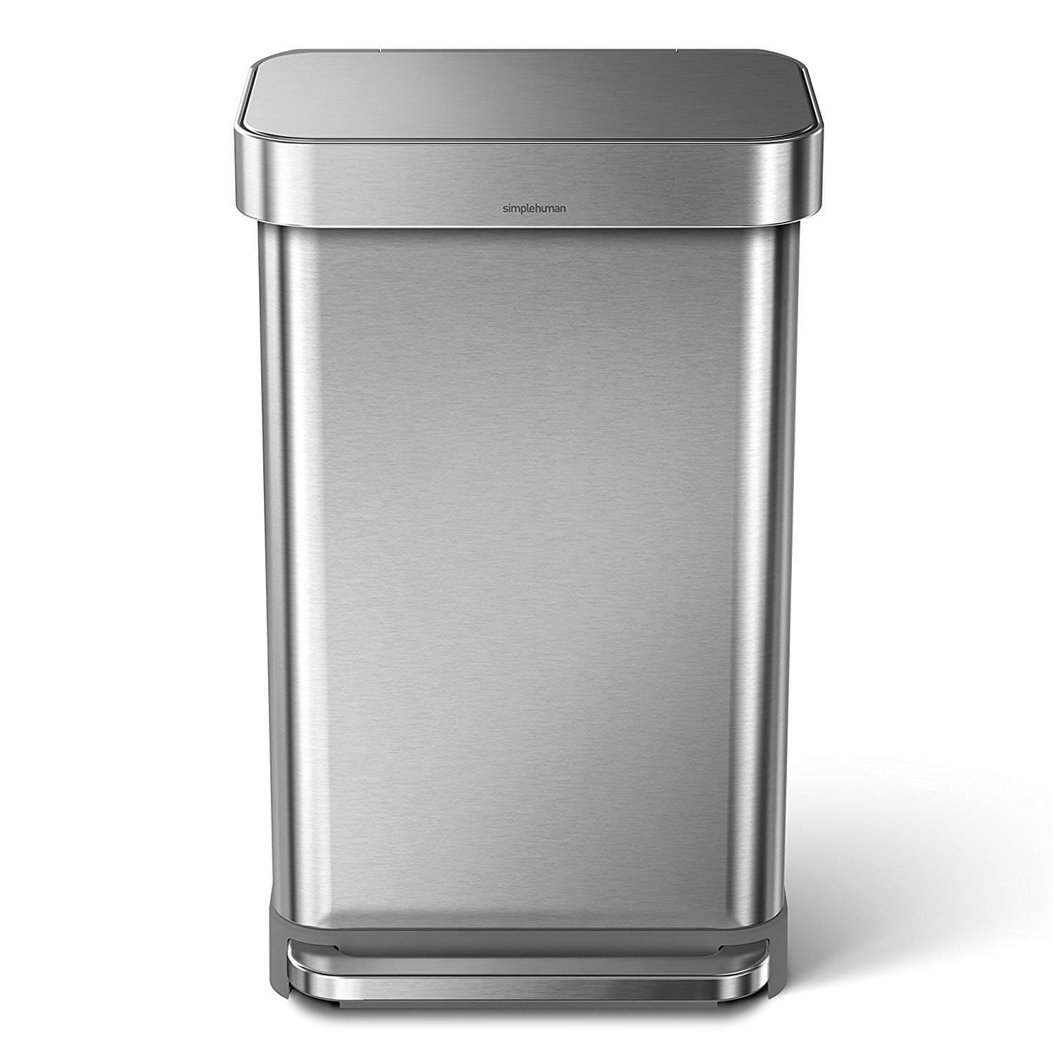 Simplehuman 11.9 Gallon Stainless Steel Trash Can