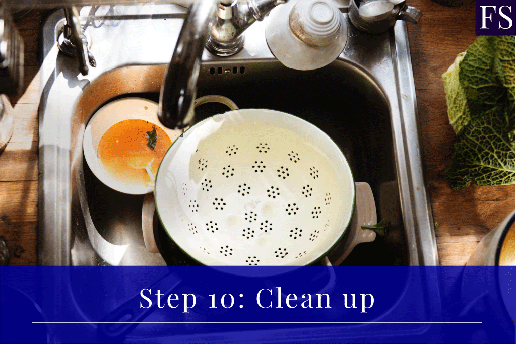 Step-10-Clean-up Step 10: Clean up
