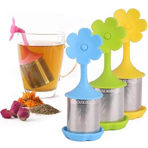 House Again 4-pack Extra Fine Mesh Tea Infuser
