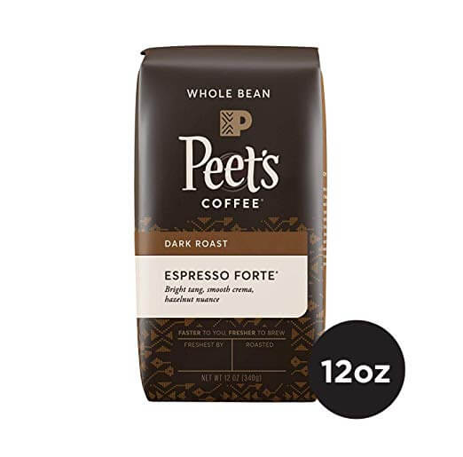 Peet's Coffee Espresso Forte Dark Roast Whole Bean Coffee