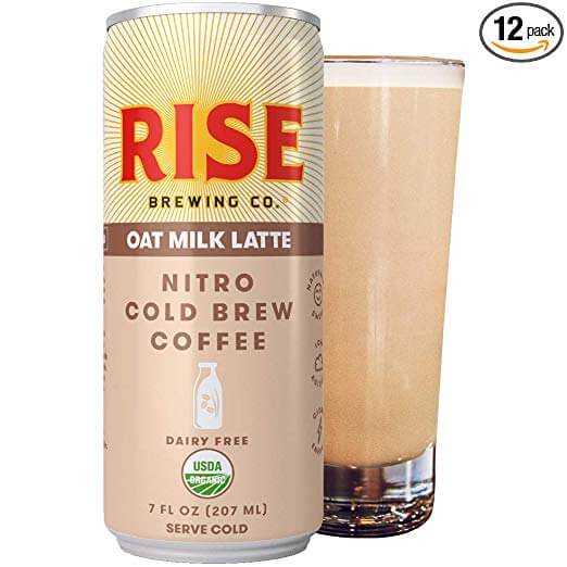 Rise Brewing Co. Oat Milk Latte – Nitro Cold Brew Latte