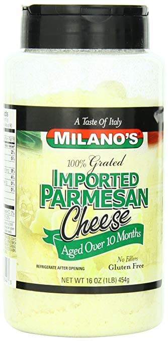Milano's Parmesan Cheese Jars