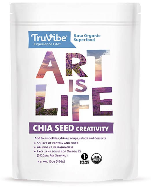 TruVibe Organic Raw Chia Seeds
