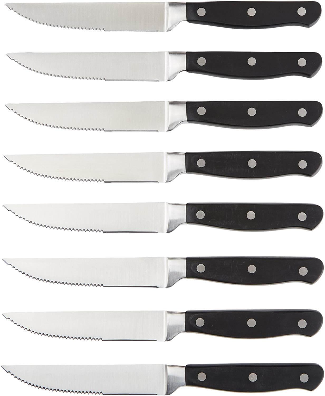 AmazonBasics Premium Eight Piece Steak Knife Set