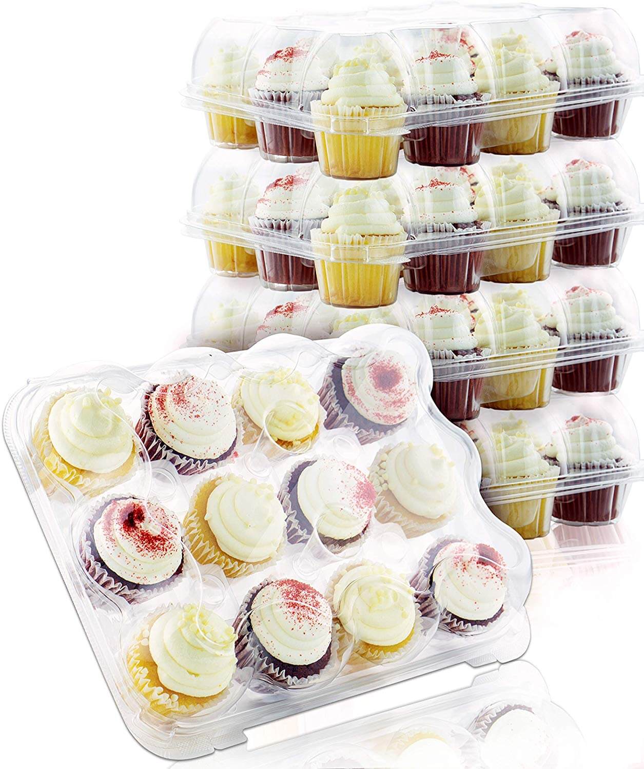 Chefible Premium Plastic Cupcake Carrier