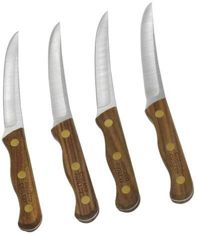 Chicago Cutlery Four Piece Walnut Steak Knife Set