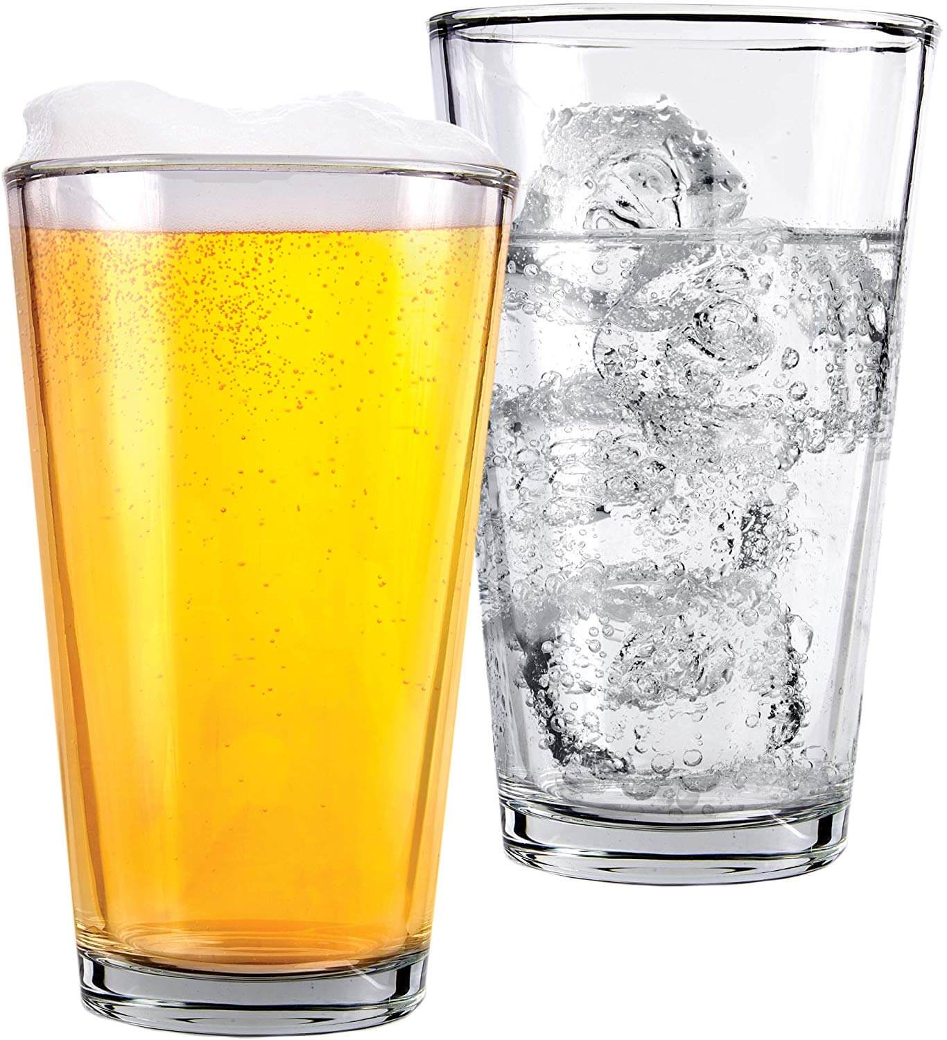 tall slim drinking glasses