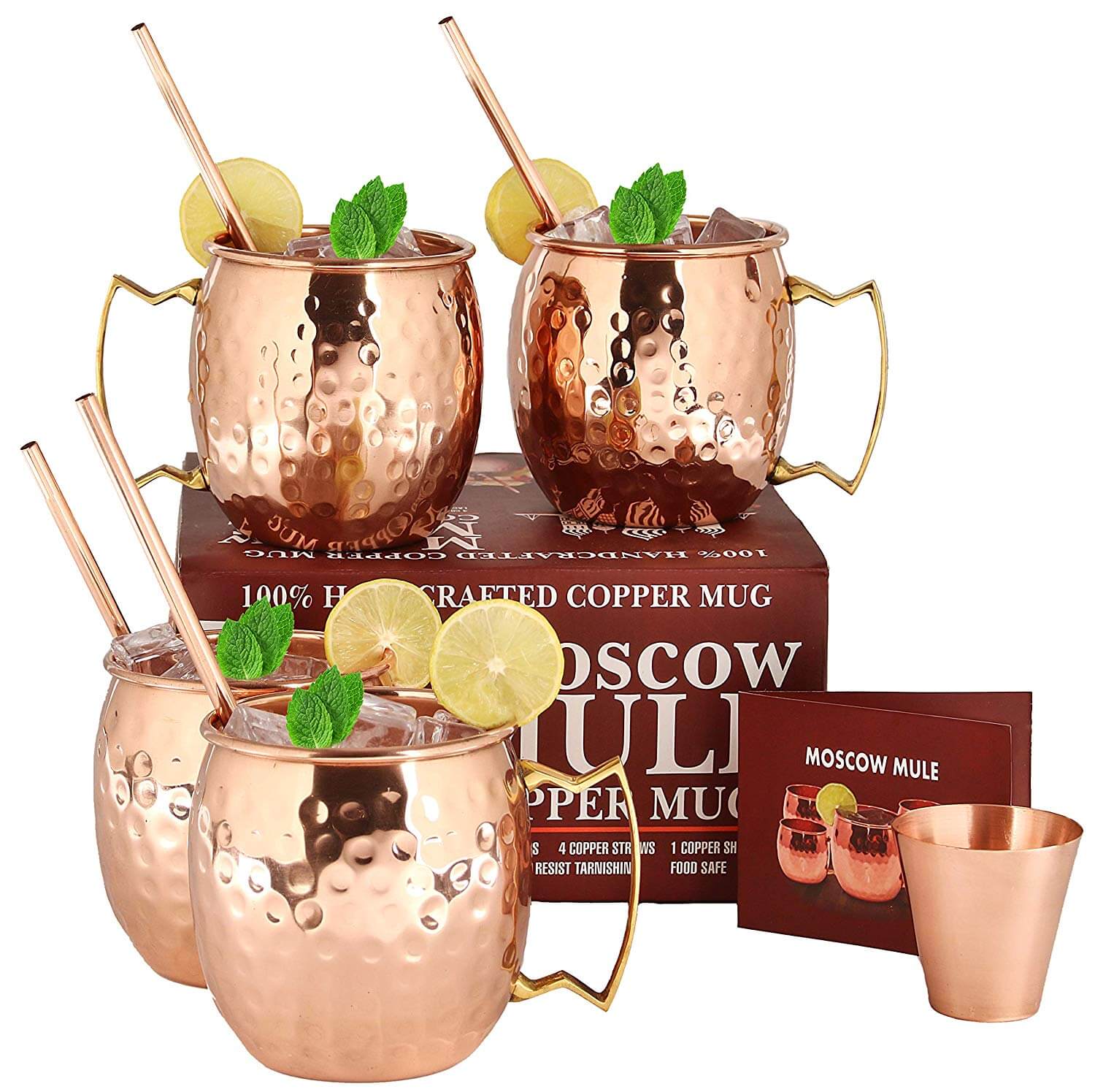 A29 Handcrafted Moscow Mule Copper Mugs