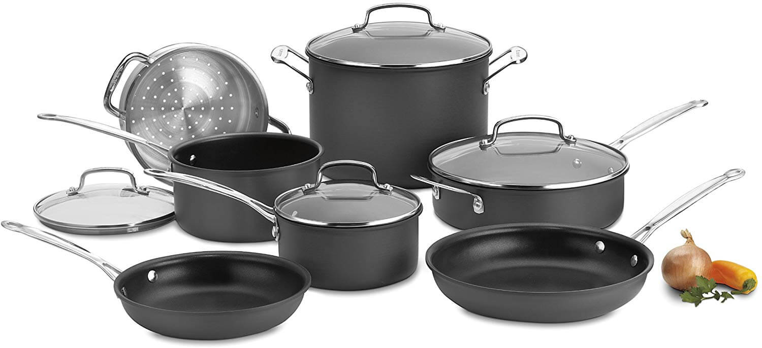 Cuisinart 66-11 Chef’s Classic 11 Piece Hard Anodized Cookware Set