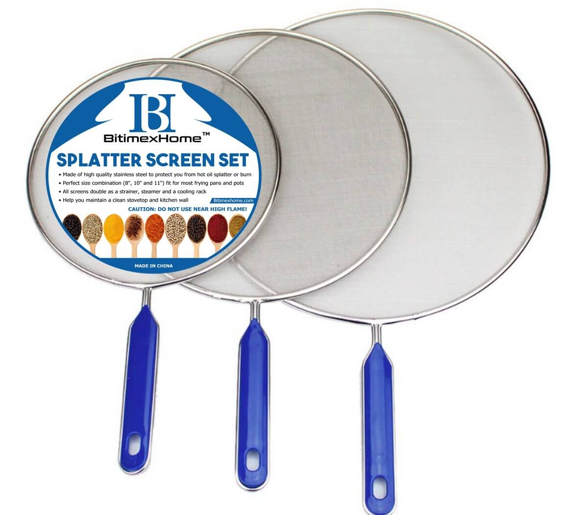 BitimexHome Grease Splatter Screen Set