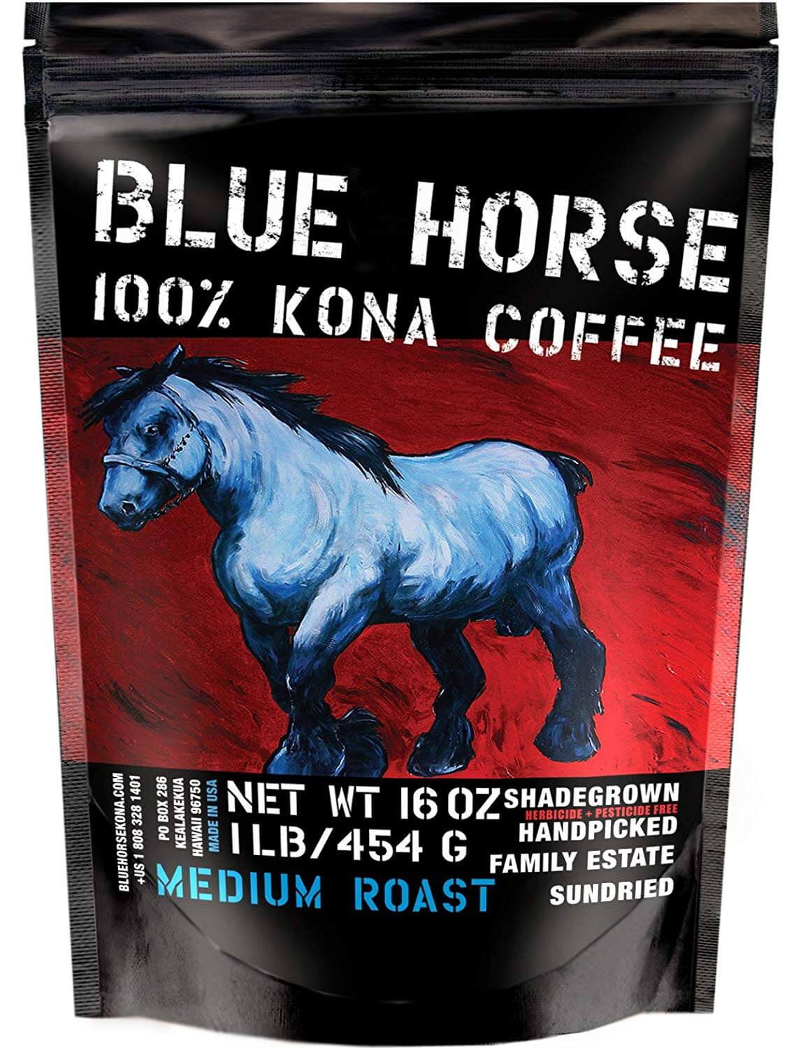Blue Horse Kona Coffee Medium Roast Beans