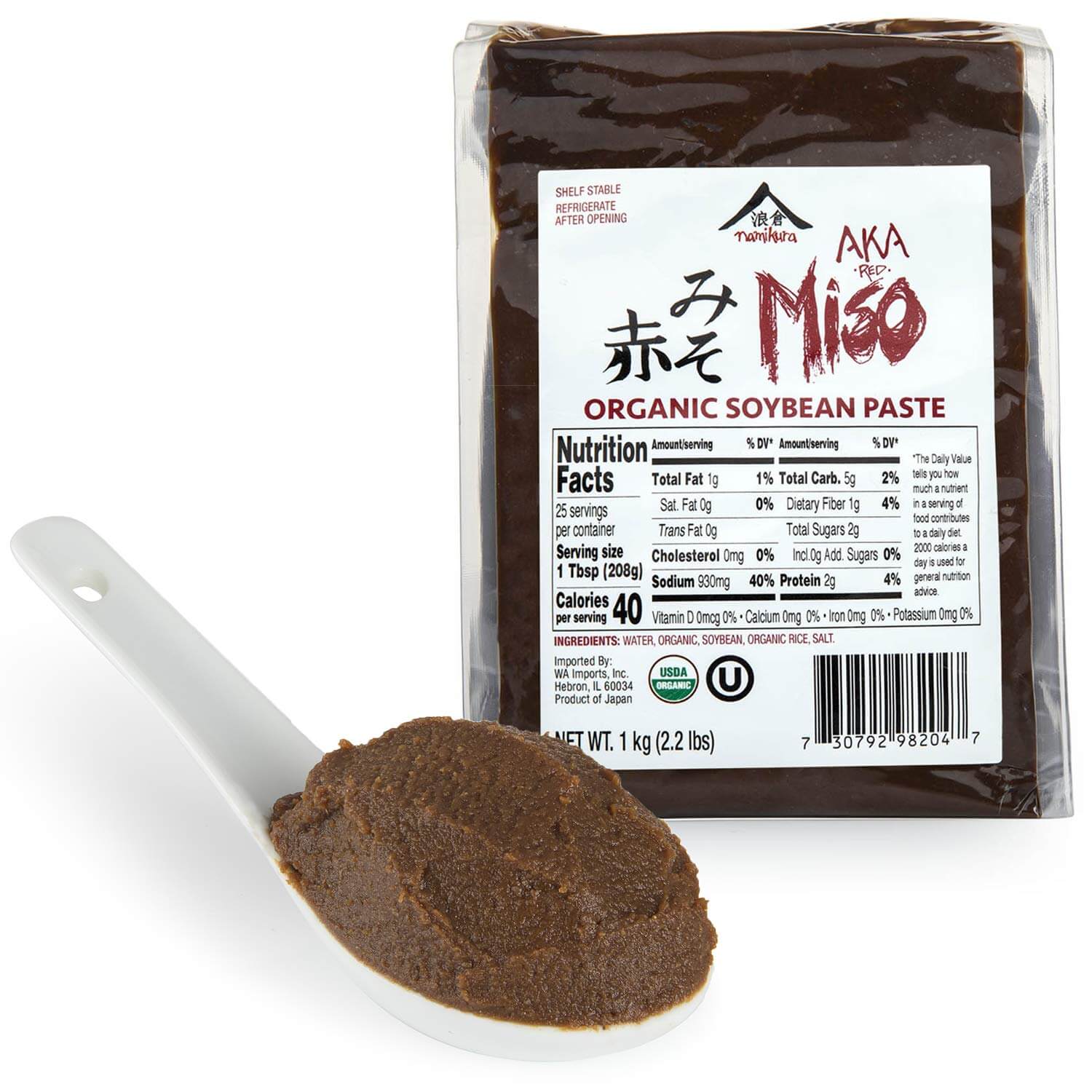 Namikura Miso Co. Organic Red Aka Miso Paste