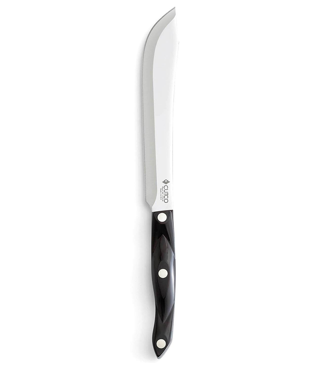 Cutco Model 2164 CUTCO Petite Cheese Knife with 3.8 Micro-D serrated edge  blade and 5 Classic Dark Brown handle (often called