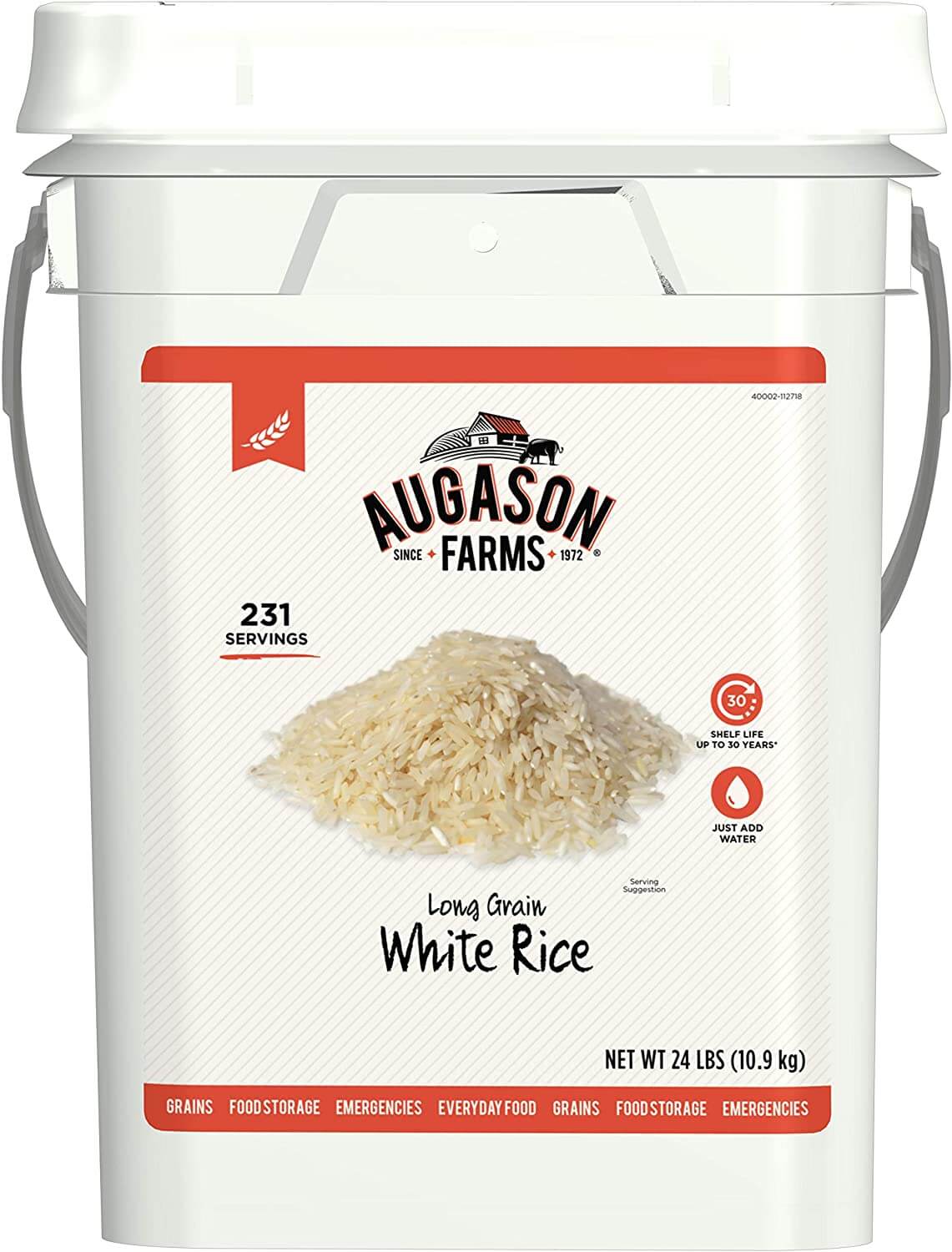 Augason Farms Long Grain White Rice