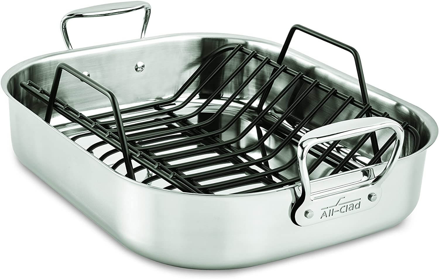 All-Clad E752C264 Stainless Steel Roaster with Nonstick Rack