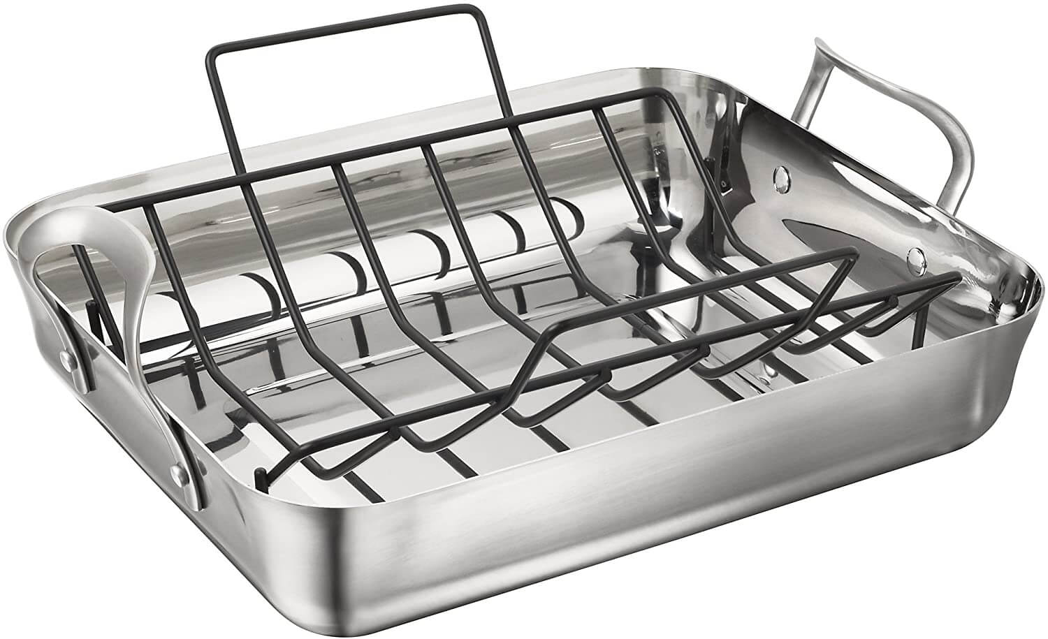 Calphalon Contemporary Stainless Steel Roasting Pan with Rack