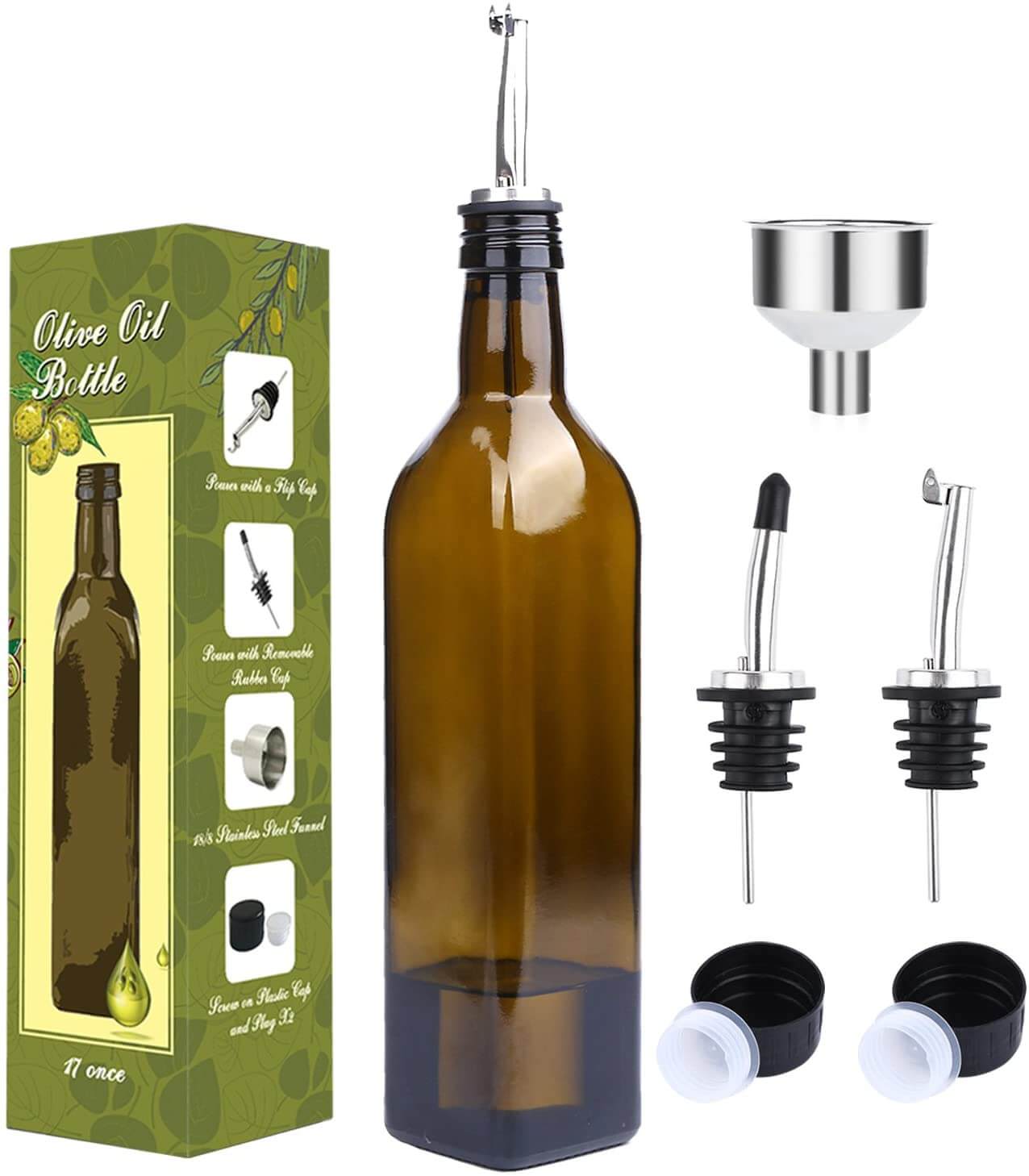 Aozita Glass Olive Oil Bottle