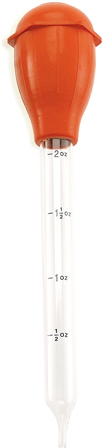 HIC Deluxe Tempered Glass Turkey Baster