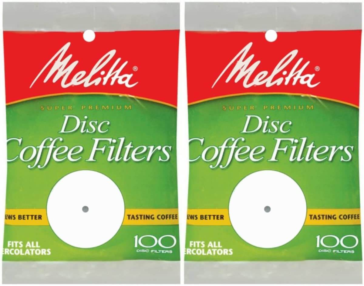 Melitta 3.5 Inch White Disc Coffee Filters