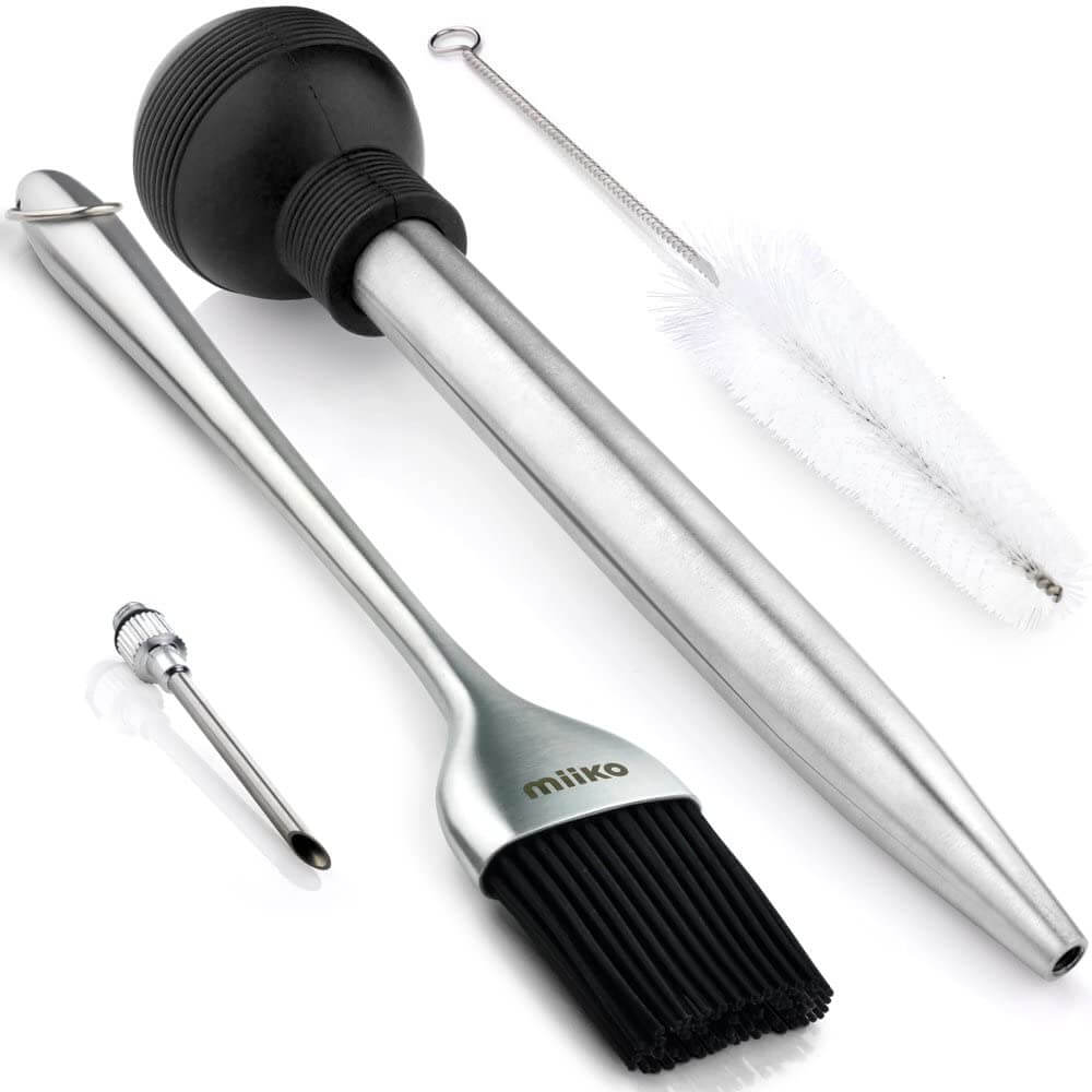 MiiKO Steel Turkey Baster with Flavor Injector