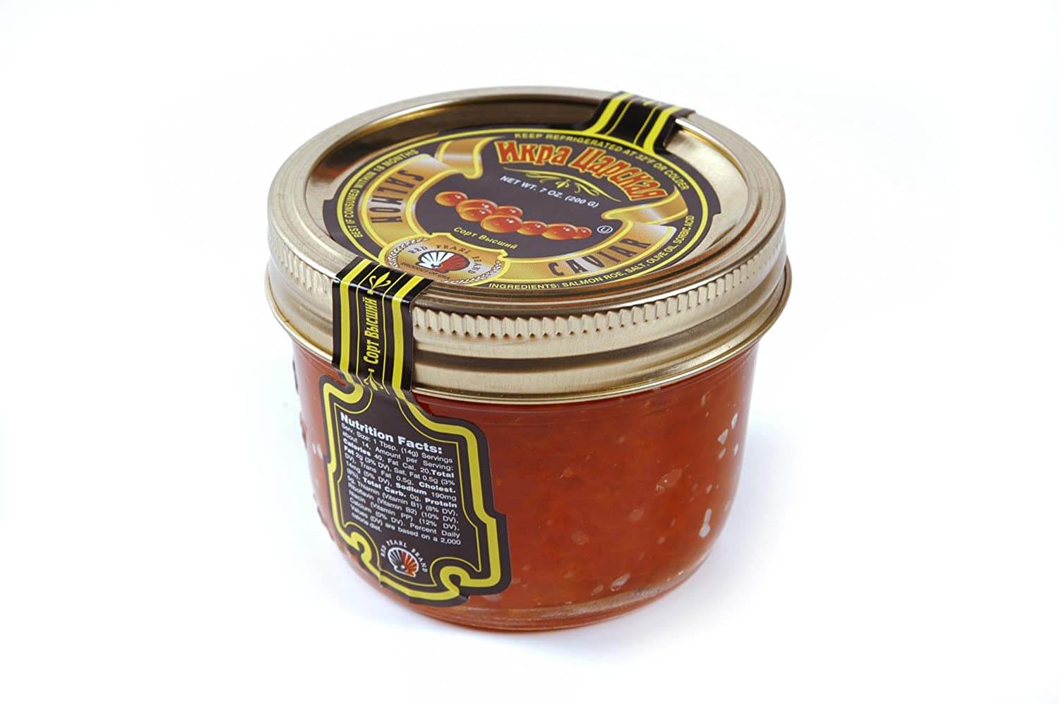 Red Pearl Tsar's Salmon (Red) Caviar
