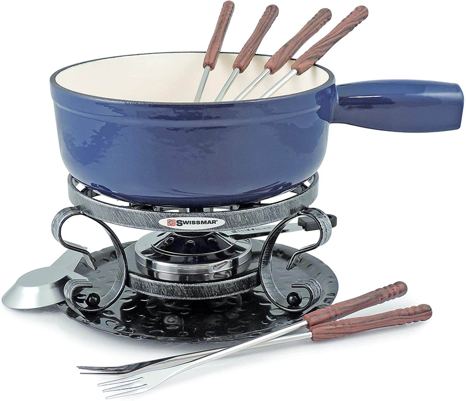 Swissmar Lugano 9 Piece Cheese Fondue Set