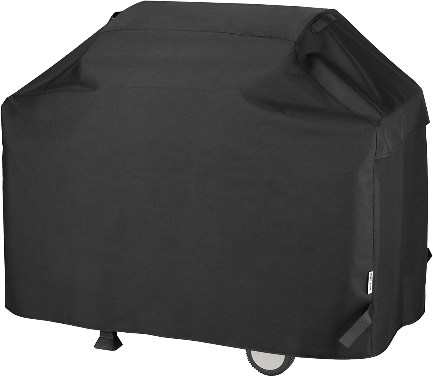 mychoose Barbecue Cover Black Round BBQ Cover 24-Inch Waterproof Dust-proof Anti-UV Kettle BBQ Grill Cover Outdoor Garden Patio Grill Protection,Black,61x72cm
