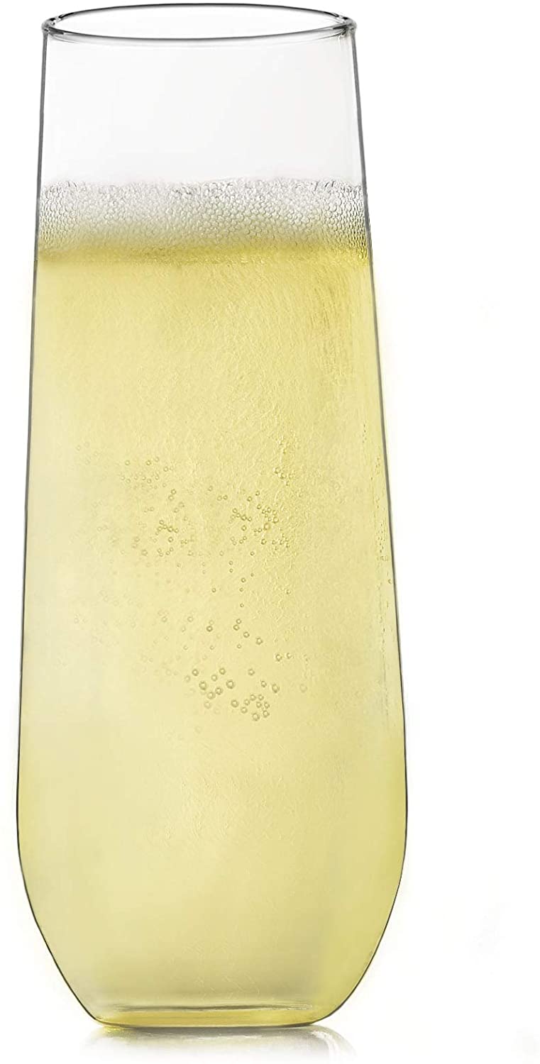 Libbey Stemless Champagne Flute Glasses