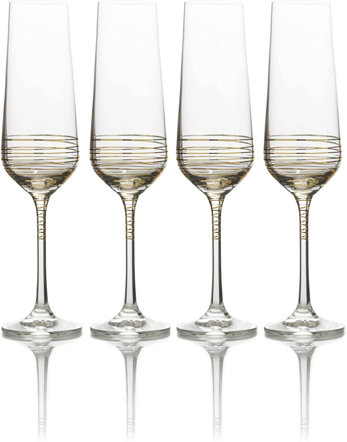 Mikasa Electric Boulevard Gold Champagne Flute