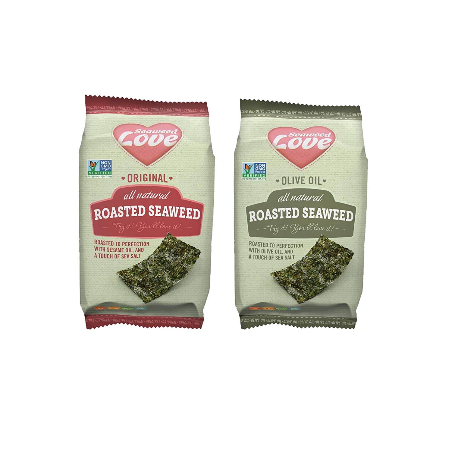 Seaweed Love All Natural Roasted Seaweed Variety Pack
