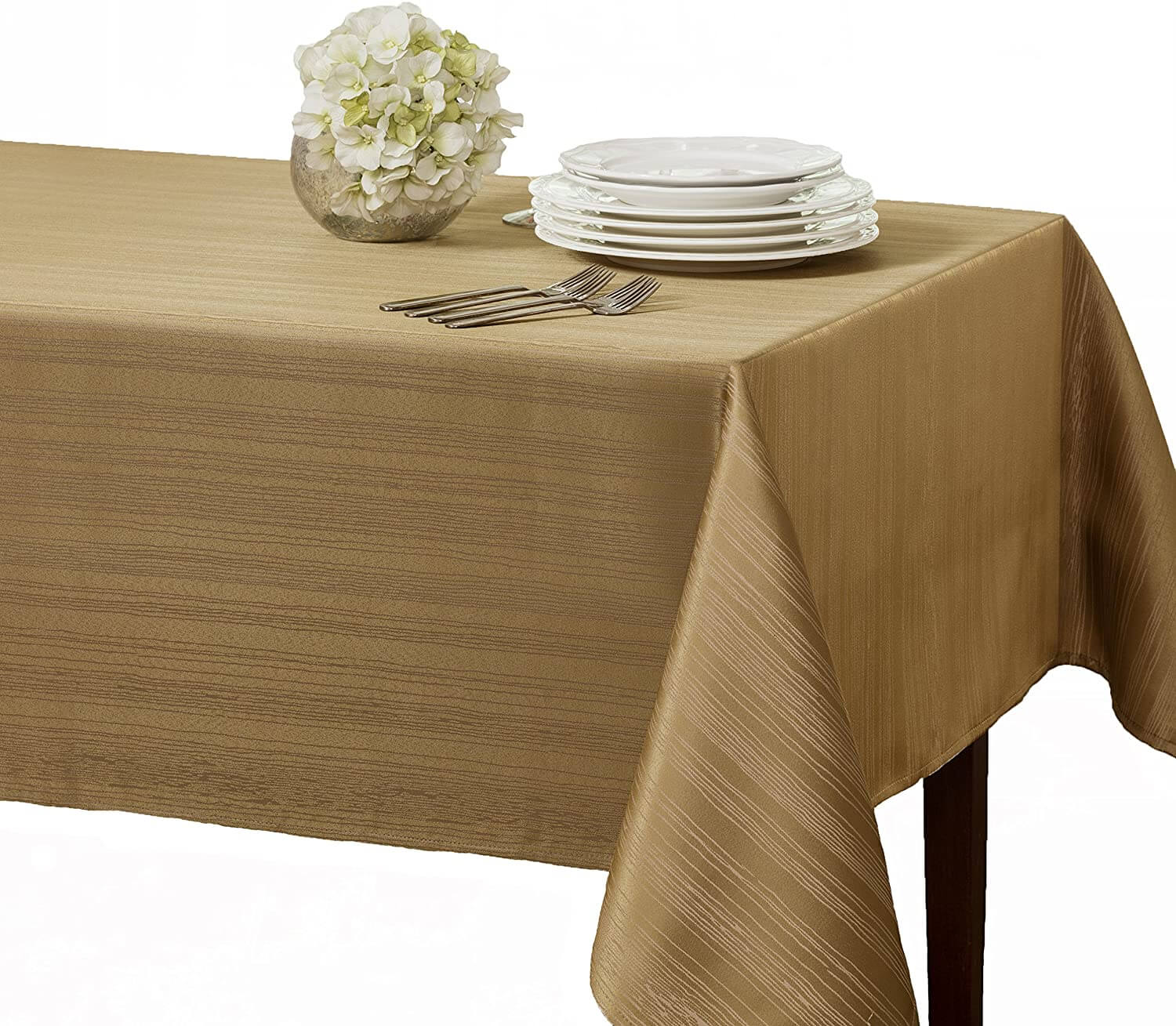 Benson Mills Flow Spillproof Fabric Tablecloth