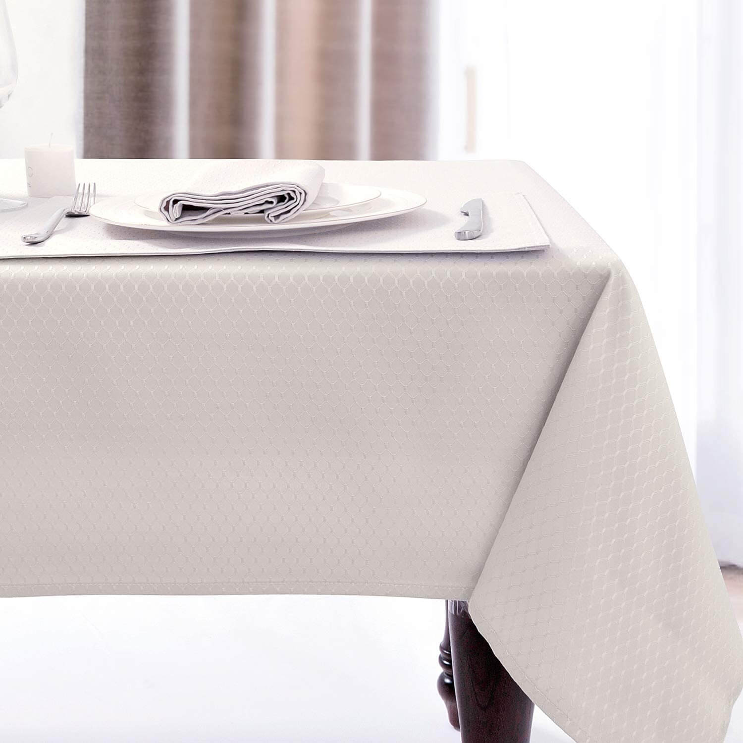 JUCFHY Jacquard Morrocan Rectangle Table Cloth
