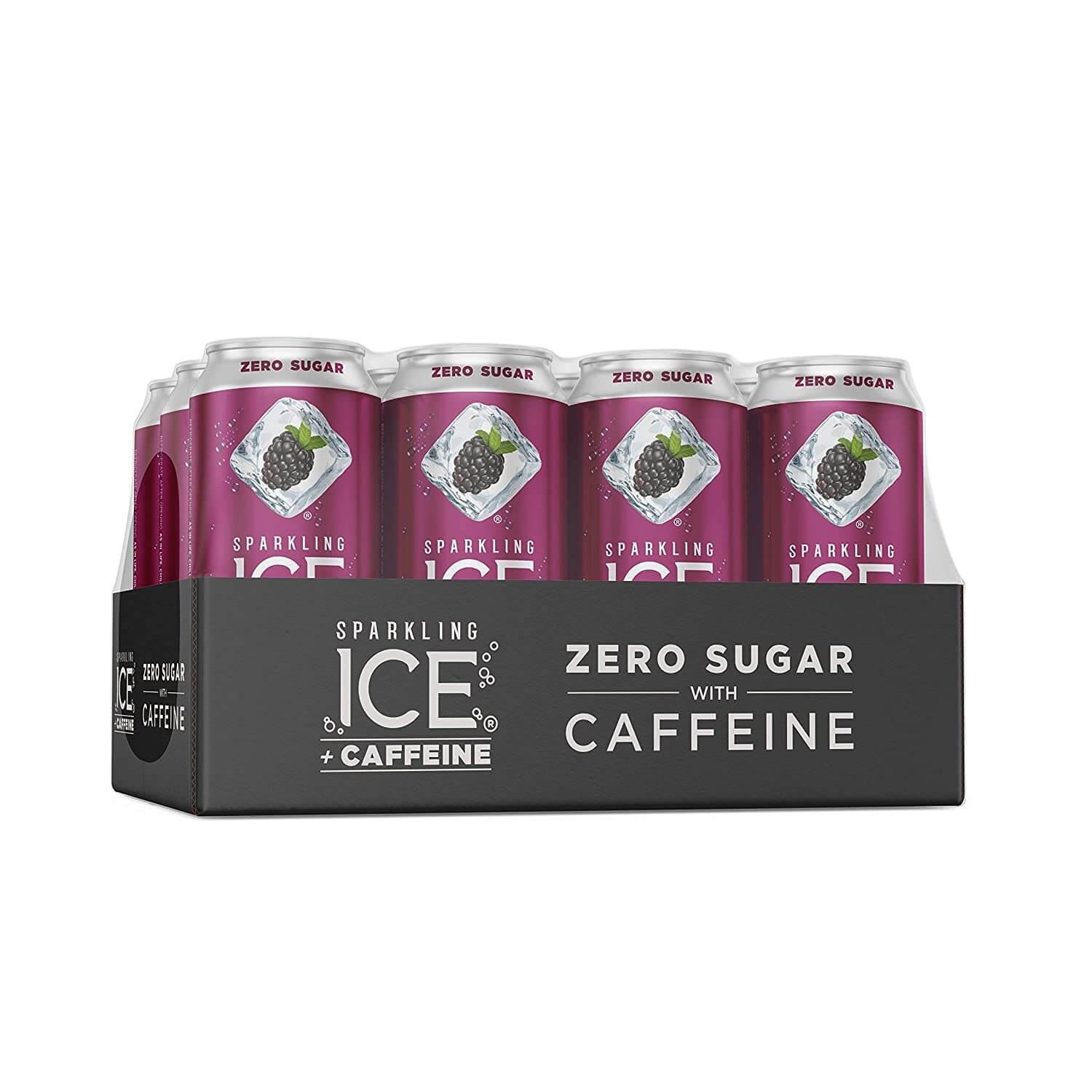 Sparkling Ice +Caffeine Black Raspberry Sparkling Water