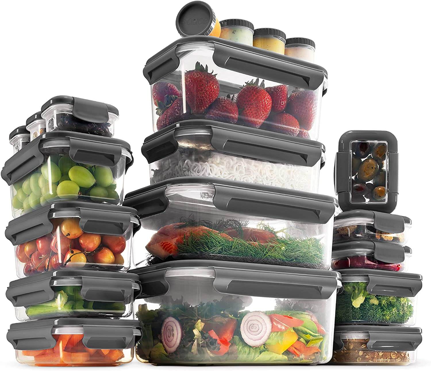 Igluu Meal Prep Round Plastic Containers - New Improved Lid - Reusable BPA  Free Food Containers with Airtight Lids - Microwavable, Freezer and